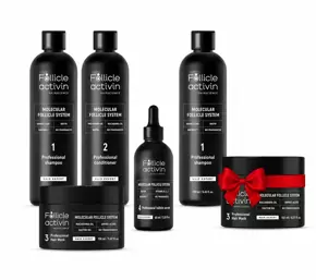 Follicle Activin – sada pro růst nových vlasů a urychlený růst + Doplňková dárková sada